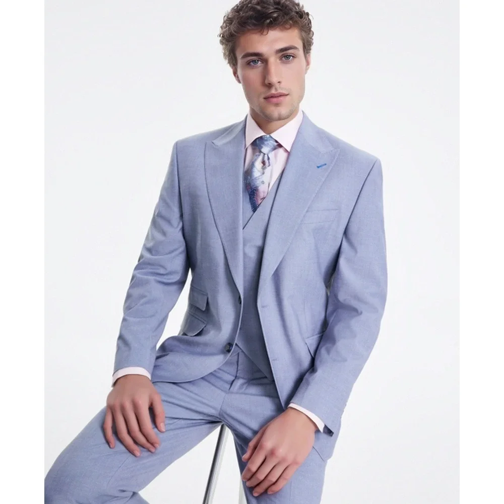 Tayion Montee Holland Sport Coat‎ Mens 40 Short Light Blue Acontour Suit Jacket